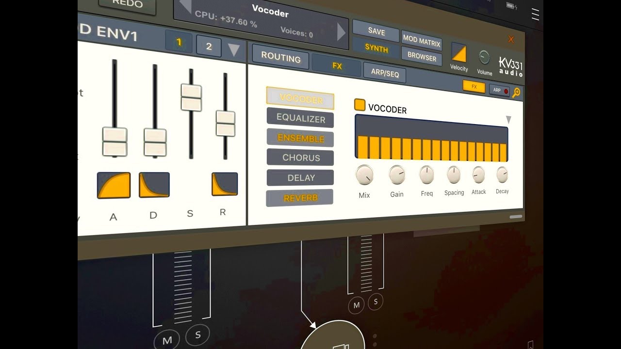 SynthMaster ONE - How To Set Up As A FULLY Polyphonic VOCODER - iPad Tutorial