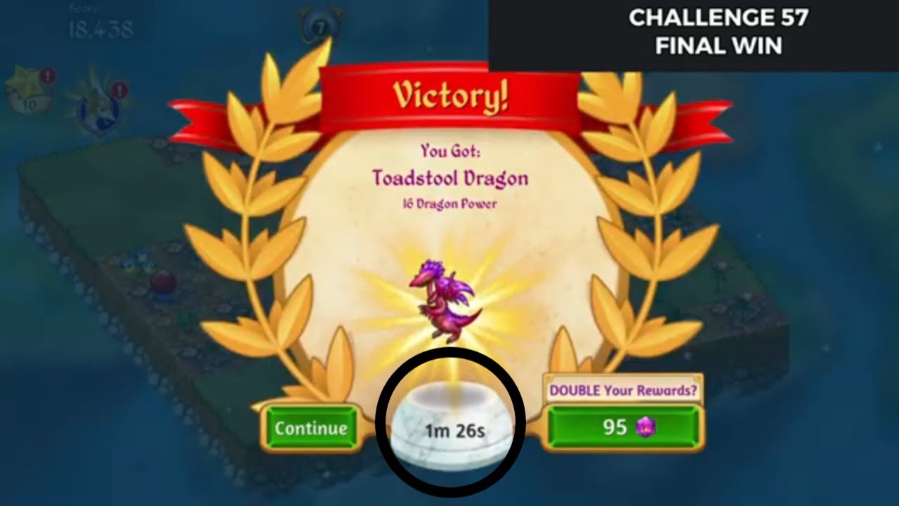 Merge Dragons |  Challenge 57🌟 Final Win (1M 26S)
