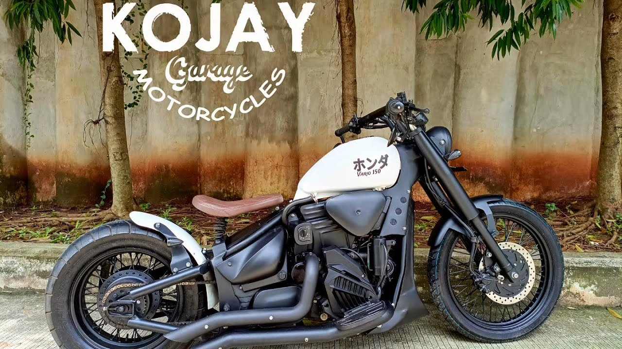 BOBBER VARIO 150CC BREAKOUT SOFTAIL ALA KOJAY GARAGE MOTOR CUSTOM INDONESIA