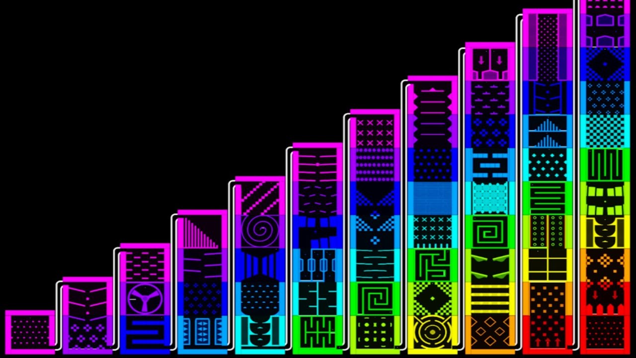 Climb The Rainbow Towers Race! - 10 Colors - Marble Race In Algodoo