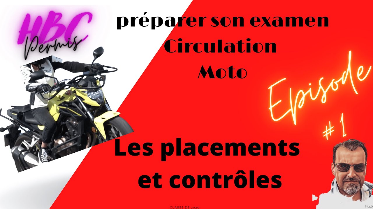 Trajectoire de sécurité en moto avec les contrôles rétro angle mort