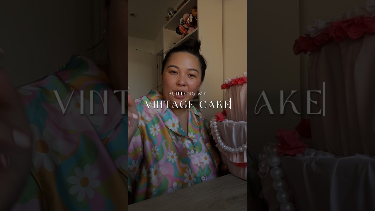 Vintage Cake costume tutorial 🎂 part 1 #halloweencostume #vintagecake