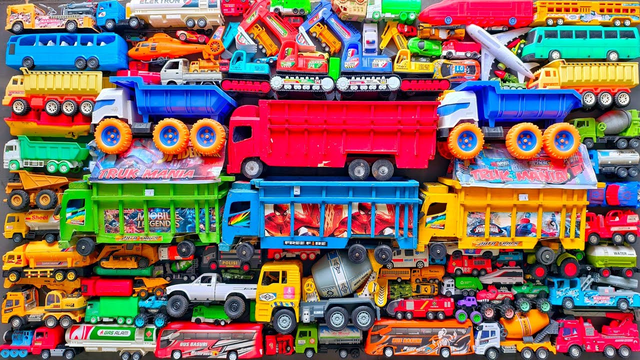 Mobil Mobilan Truk Oleng , Mobil Truk Molen, Mobil Balap, Truk Pasir, Excavator, Mobil Roket, Damkar