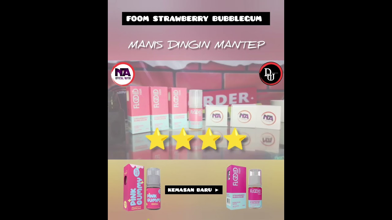 FOOM PINK GUMMY , FOOM STRAWBERRY BUBBLEGUM