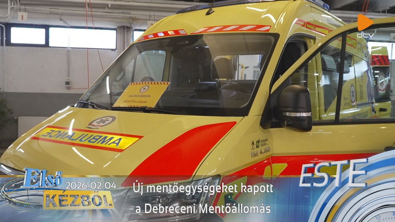 Új mentőegységeket kapott a Debreceni Mentőállomás