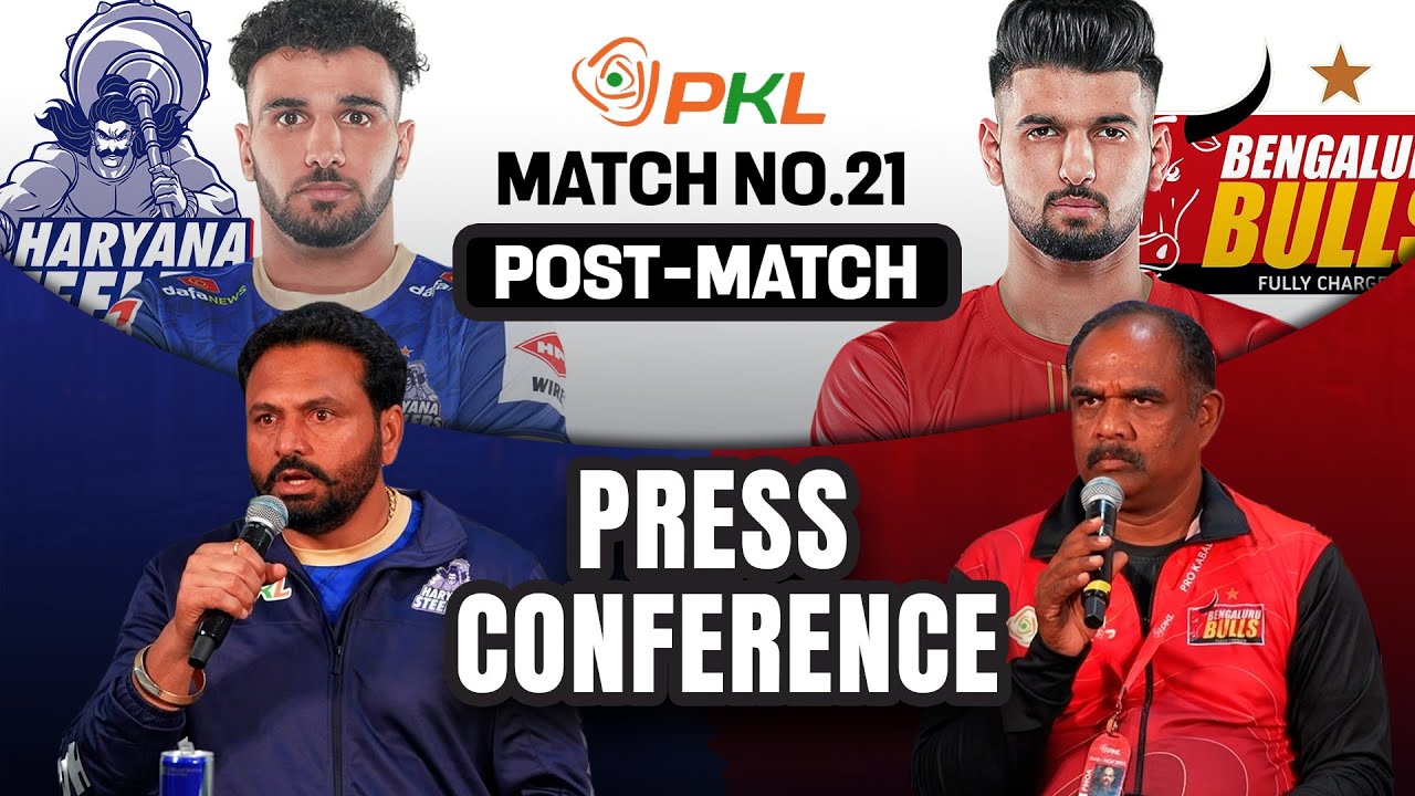 PKL 12 M21 | Haryana Steelers vs Bengaluru Bulls | Press Conference ft. Jaideep & Yogesh