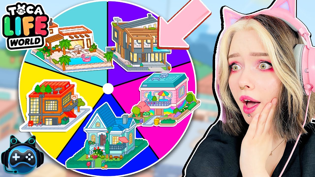 TOCA BOCA, aber GLÜCKSRAD ENTSCHEIDET WAS ICH BAUE! Toca Life World Speedbuild