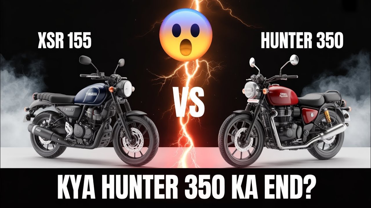 Yamaha XSR 155 vs Hunter 350 🔥 Kya Hunter 350 Ka End Ho Jayega? | Full Comparison