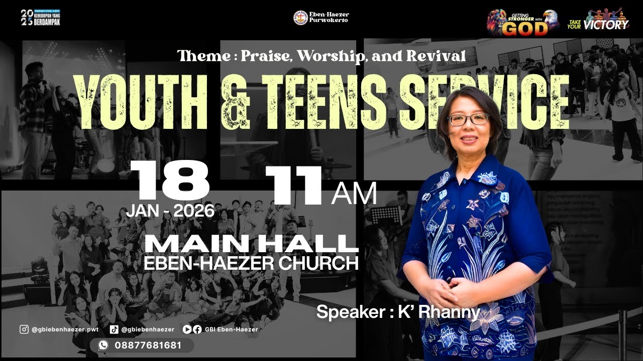 Ibadah Youth & Teens | GBI Eben-Haezer | 18.01.26 | 11.00 | K' Rhanny