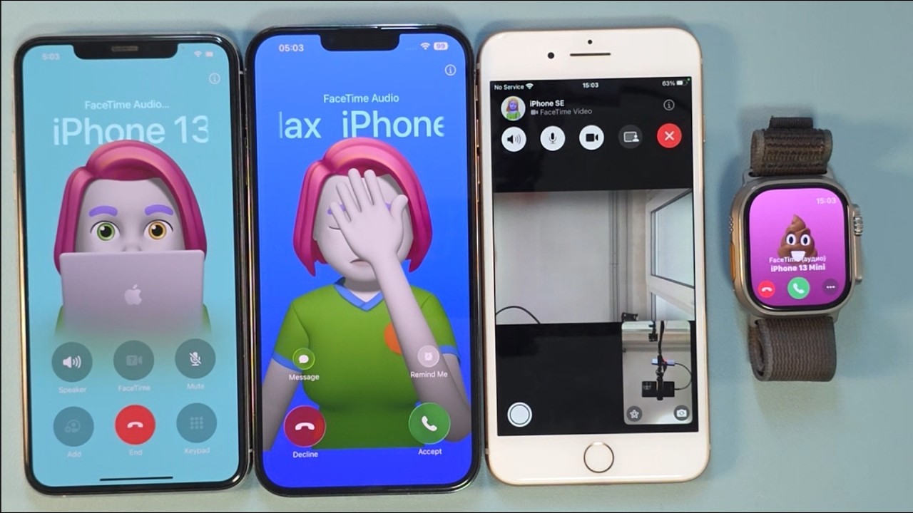 facetime incoming call iphone 11 pro max iphone 8+ apple watch ultra 3 incoming call
