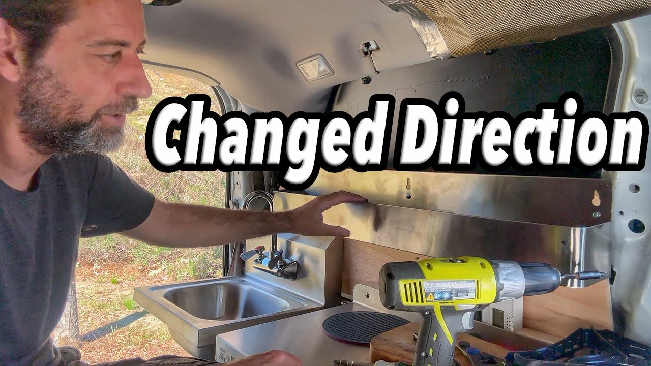 New Van Build Changes #dayinthelife #sleepaid Stainless Steel Sink, Counter & Shelf