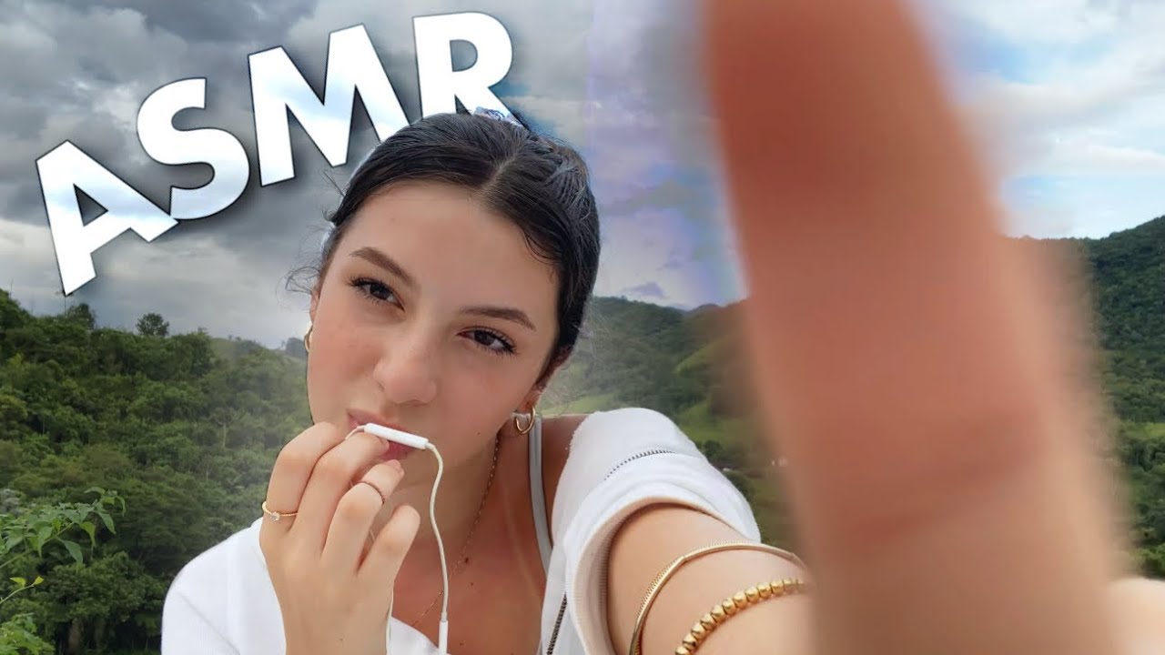 ASMR ao AR LIVRE (sons de boca)🌿☀️ | OUTDOOR ASMR (mouth sounds)
