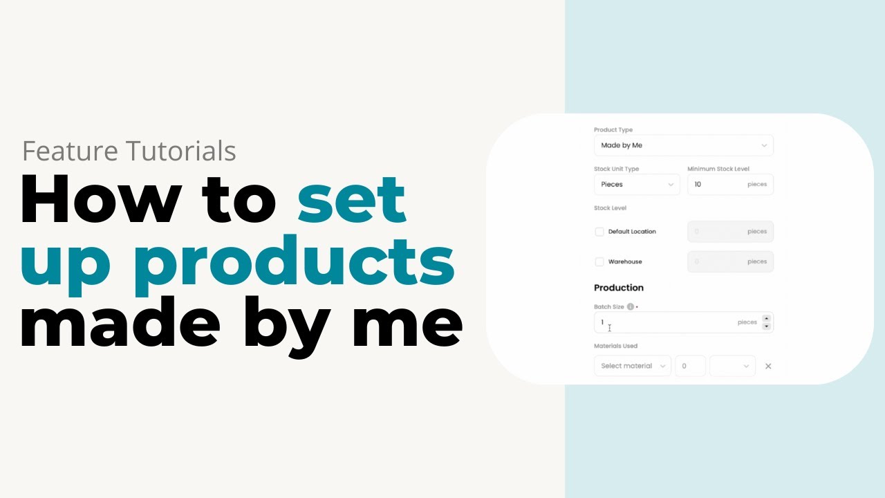 How to Set Up Products Made by Me 2.0 | Inventora Tutorial