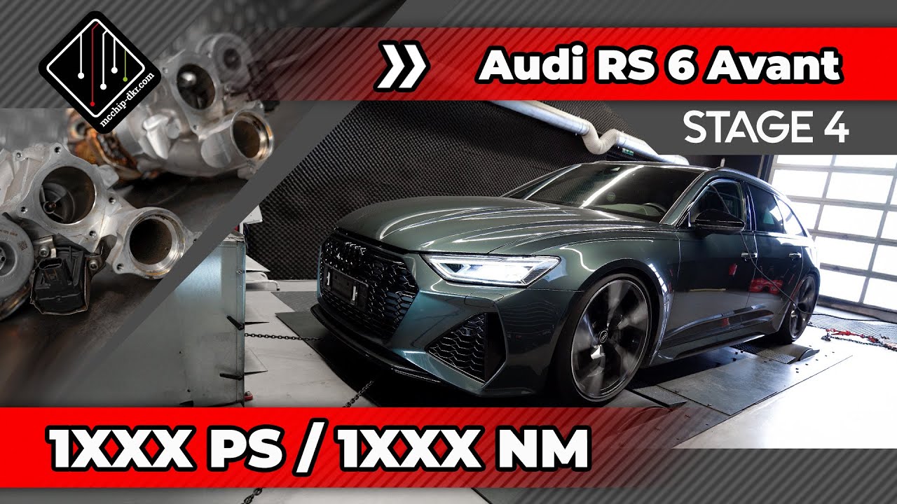 Audi RS6 Avant 1xxxPS ???| Stage 4 | 100-200 km/h | mcchip-dkr