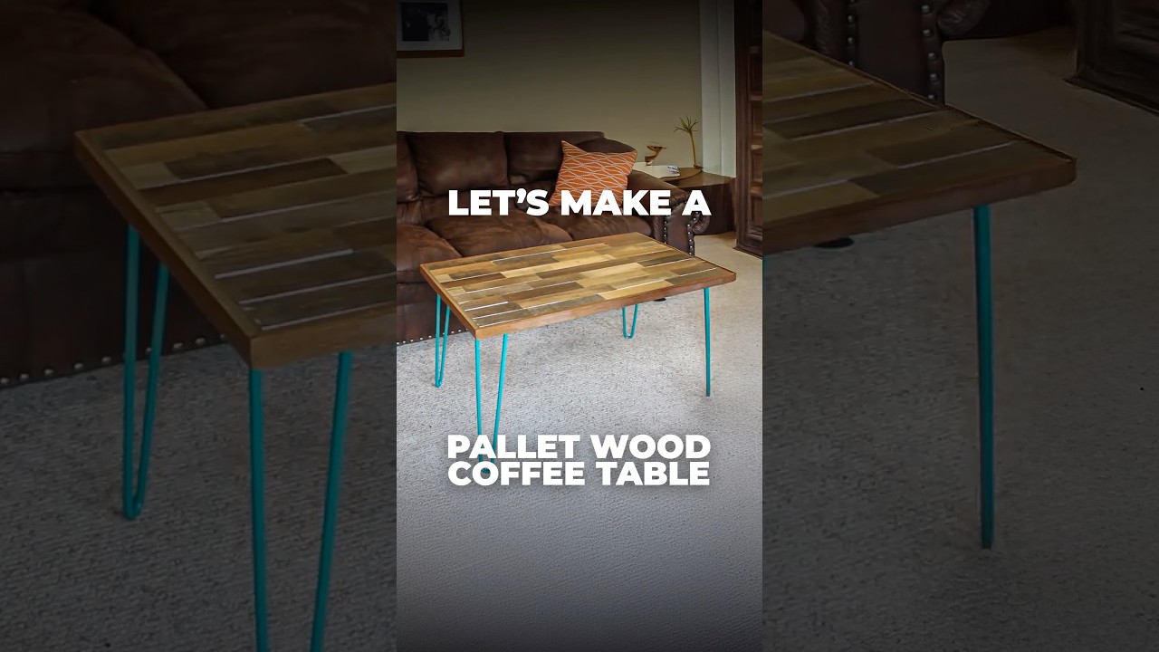 DIY Coffee Table from Repurposed Pallet Wood #diyhomedecor #diyprojects