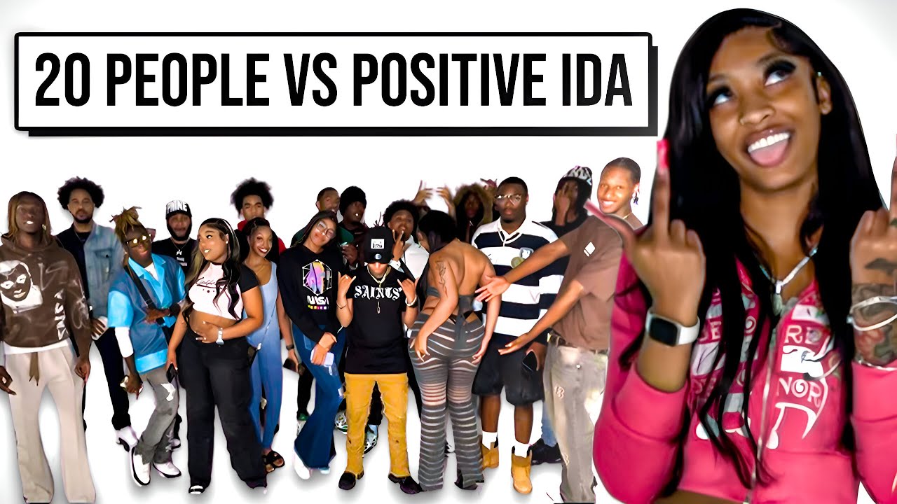20 GUYS VS 1 YOUTUBER: POSITIVE IDA