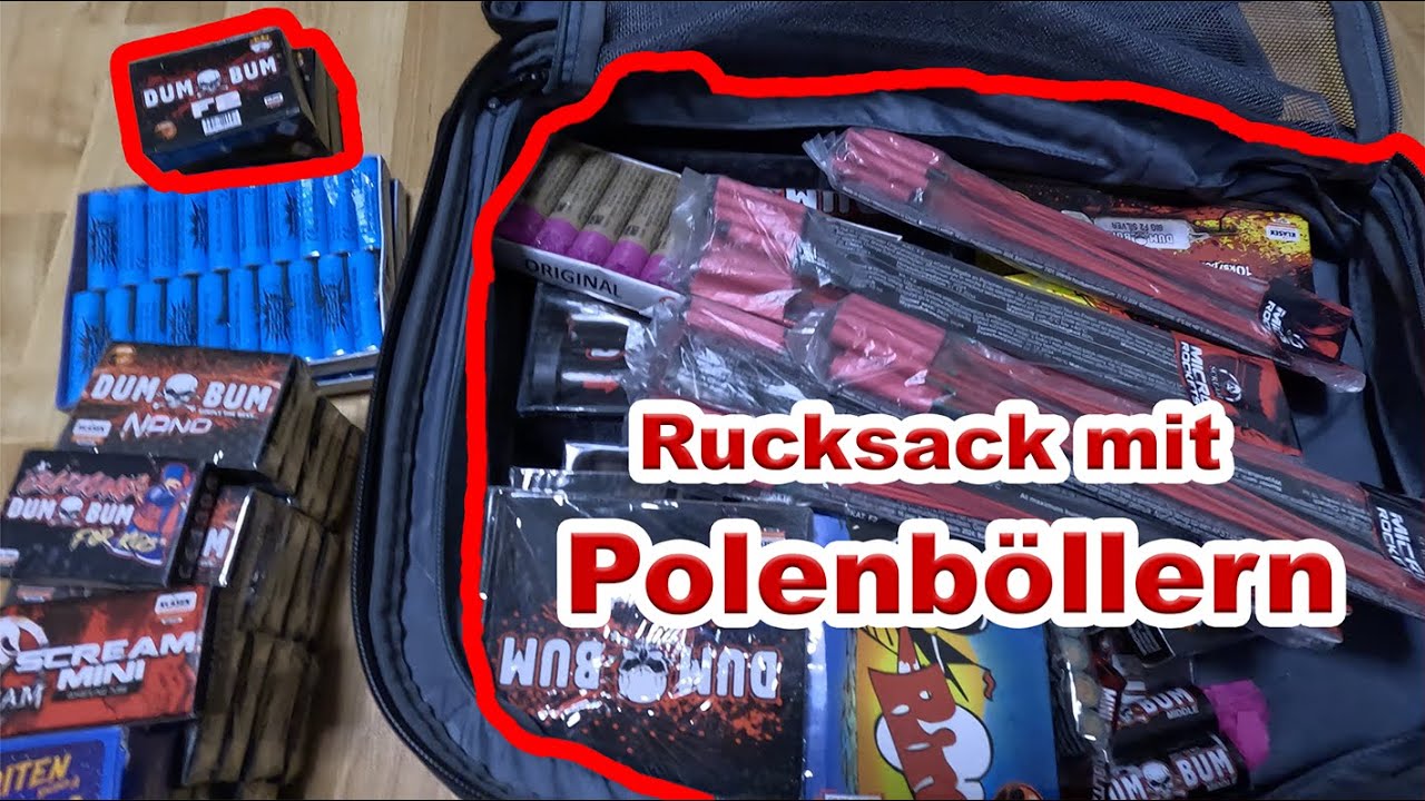 Polenböller Unboxing – Silvester Feuerwerk Rucksack auspacken