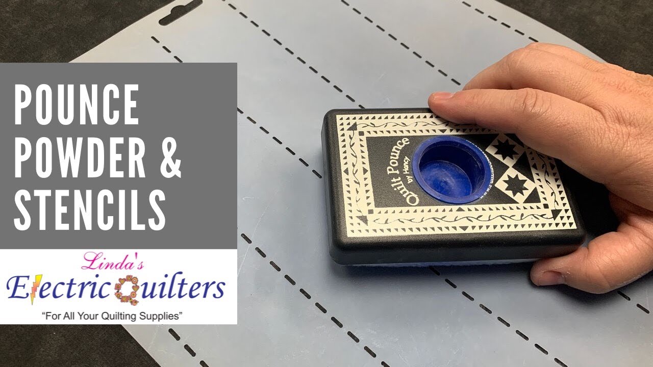 Pounce Powder & Quilting Stencils -  How do I use Pounce Powder?