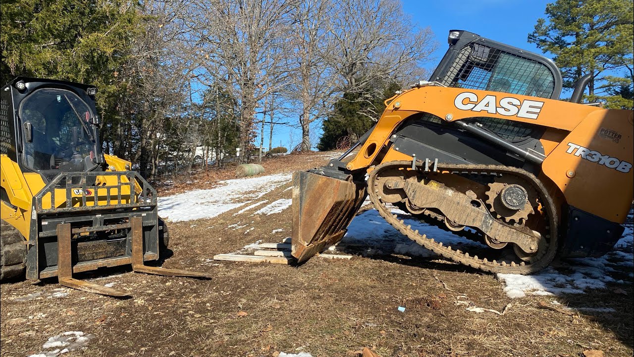 CHANGING TRACKS WITH HOMEMADE TOOLS!! #caterpillar #tracks #case