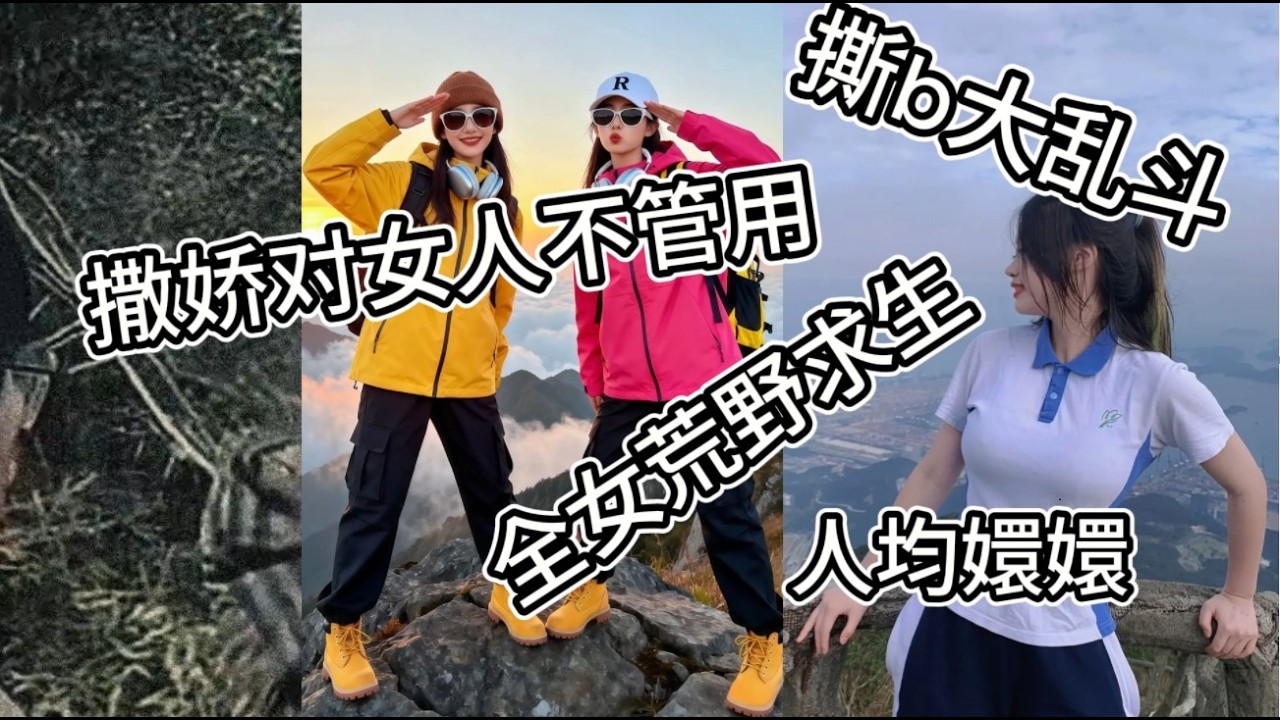 撒娇不能当饭吃！全女荒野求生：撕掉最后的温情遮羞布。全女环境究竟能不能适应当前社会？为什么不仅男人反对全女环境，女性也反对全女环境。#女性#全女#女性环境#看报咖啡馆#馆长ya#全女荒野求生