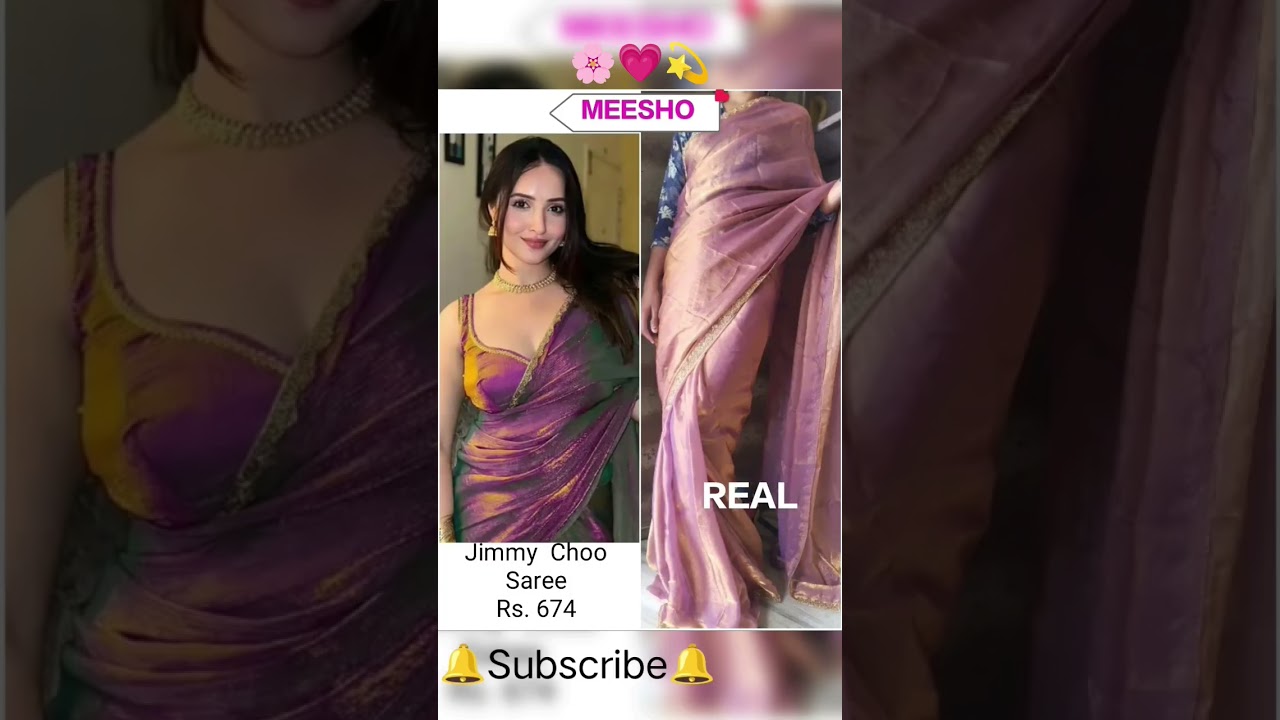 🌸5 MEESHO SAREE HAUL Rs.500🌸#fashion #trending #meesho #saree #jimmychoosarees #review #viral #most