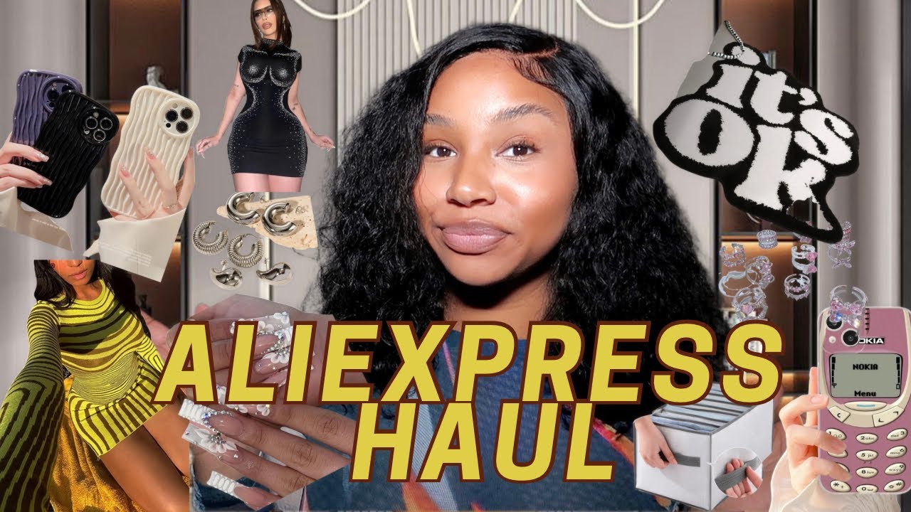 ALIEXPRESS COLLECTIVE TRY ON HAUL CLUB LOOKS, DORM ESSENTIALS PHONES CASES BADDIE|MCKINLEE BROOKE