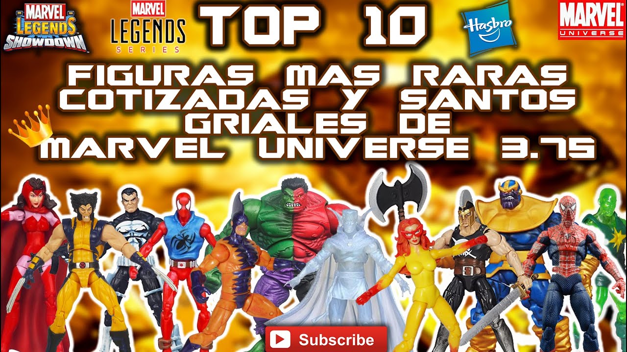 TOP 10 FIGURAS MAS RARAS, COTIZADAS Y SANTOS GRIALES DE MARVEL UNIVERSE 3.75 ESCALA 1:18 #top10