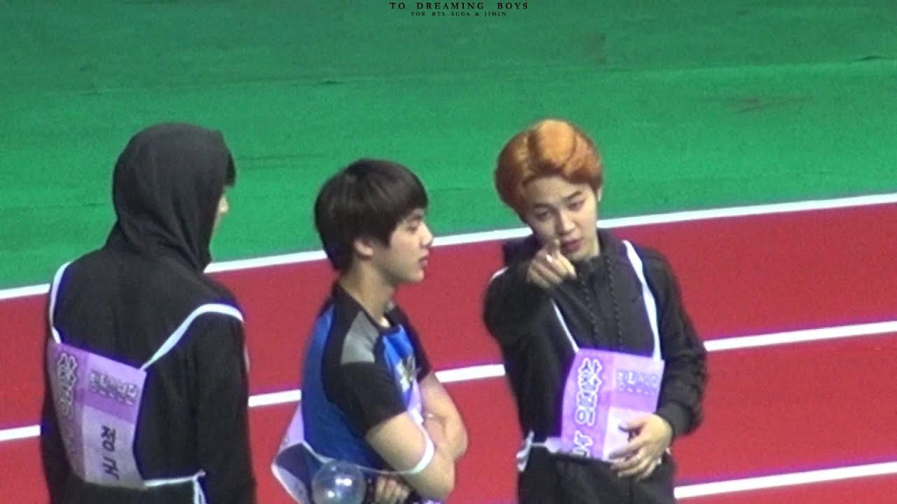 150810 아육대  bts 지민 석진 씨름 직캠(지민 focus)