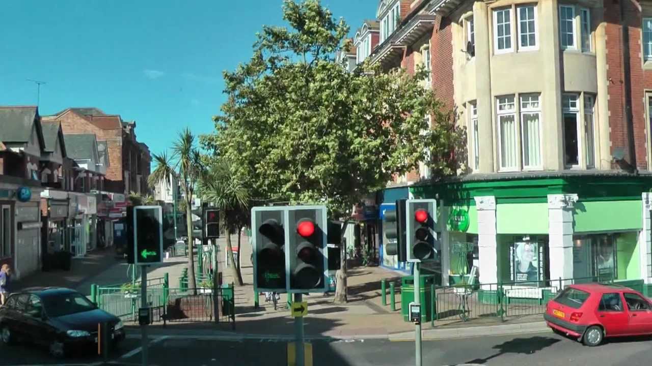 Via Pokesdown and Boscombe to Bournemouth by bus August 2010
