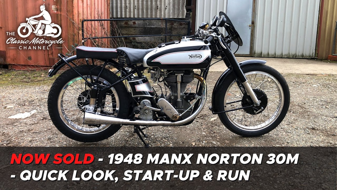 Продаётся Manx Norton 30M 1948 года выпуска — быстрый осмотр и запуск