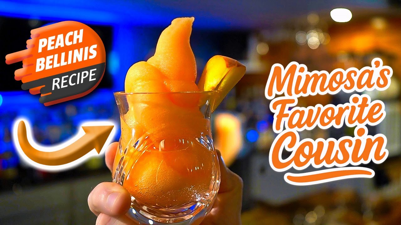 How To Make A Peach Bellini |  The Mimosa&rsquo;s Cooler, Boozier Cousin That You Need to Meet!