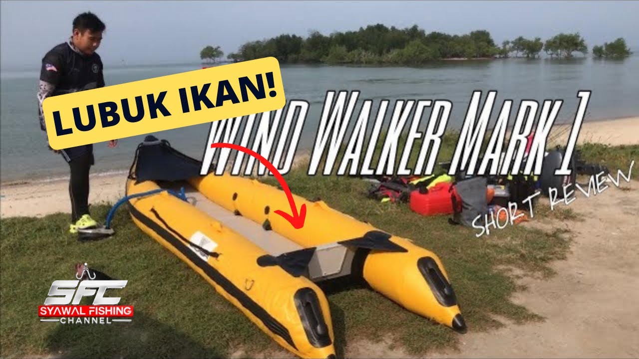 #VLOG14 : Bot Angin Mampu Milik | Fishing with Inflatable Boat for 2 Person