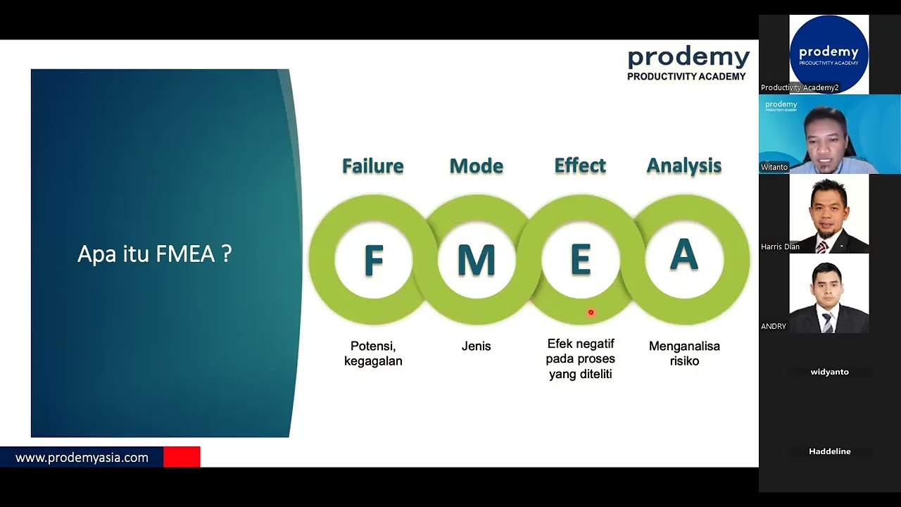 FMEA (Failure Mode and Effect Analysis) | Full Bahasa Indonesia | Training Gratis