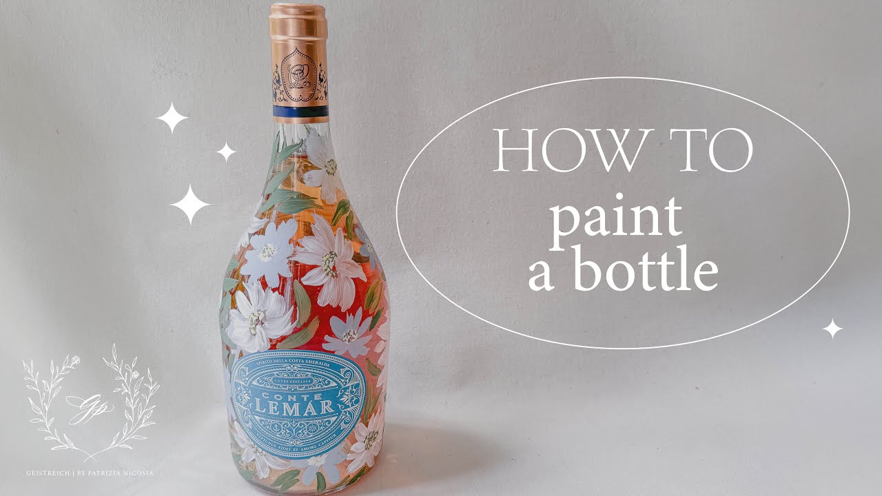 Hand-Painted Custom Wine Bottle | Watch Me Create a Personalized Design!