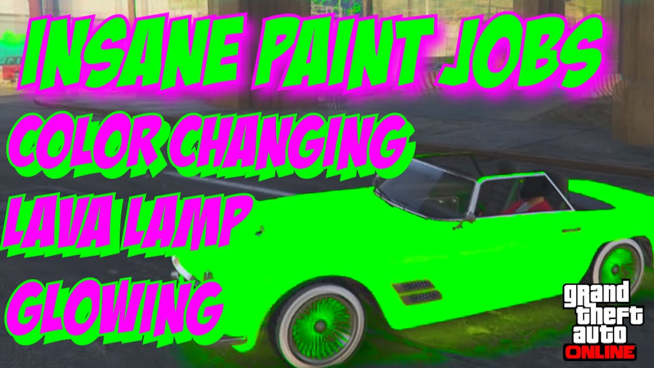 GTA 5 Online: SECRET Car Colors - LAVA LAMP, CHANGING COLOR, GLOWING! RARE Paint Jobs (GTA V)