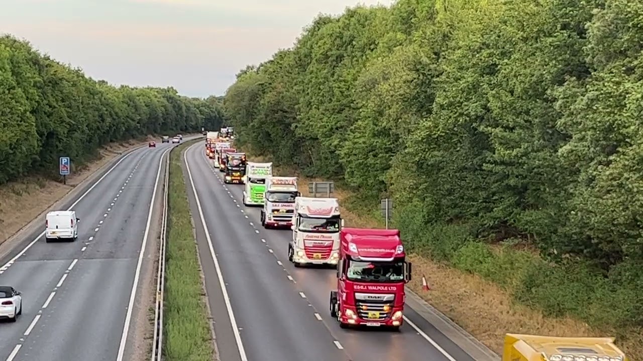 2022 East Coast Truckers 35th children's Convoy - Return journey