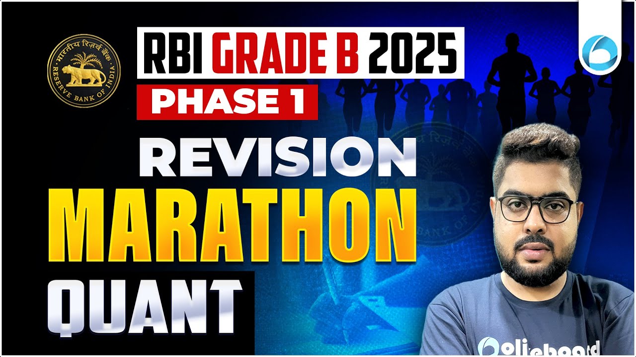 Quant | Complete Revision for RBI Grade B 2025 Phase 1