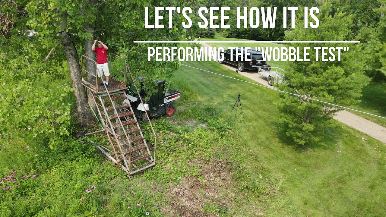 How I Setup My Pond Zipline Launch Platform - Old Airplane Boarding Stairs