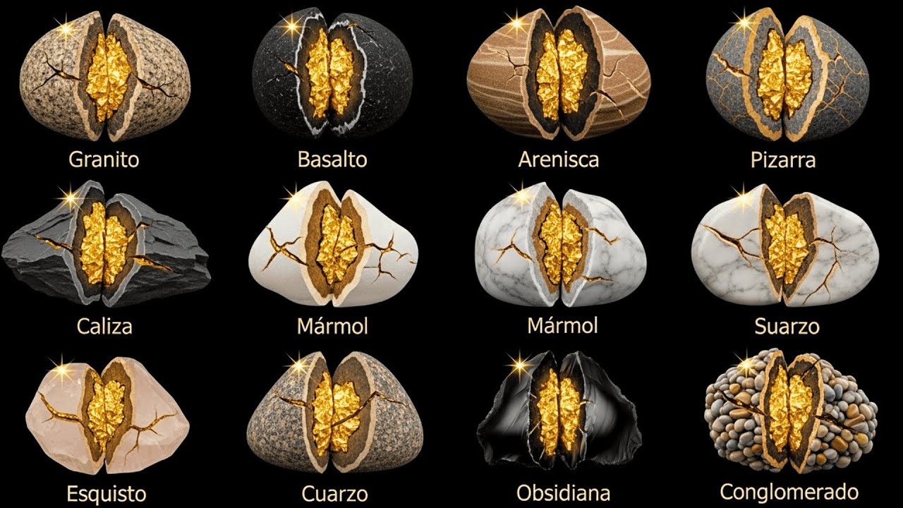 10 ROCAS COMUNES que parecen inútiles pero esconden ORO adentro