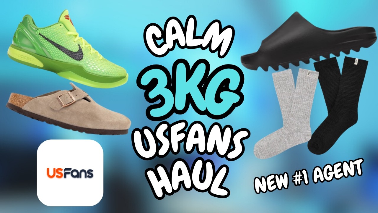 CALM 3KG USFANS HAUL (Kobe Grinches, Birkenstocks, Yeezy Slides, Uggs)