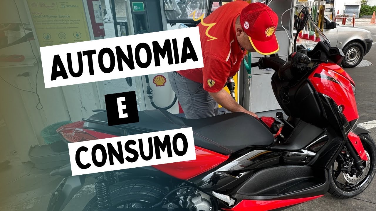 PRIMEIRA MÉDIA DE CONSUMO DA XMAX 250 0KM