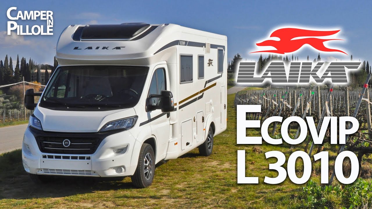 Laika Ecovip L 3010: profilato da 699 cm che reinterpreta il matrimoniale posteriore su garage