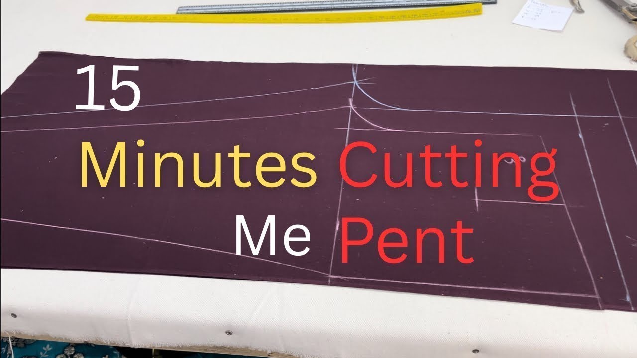 सिर्फ 15 मिनट में पैंट कटिंग सीखें | Beginner Full Pant Cutting