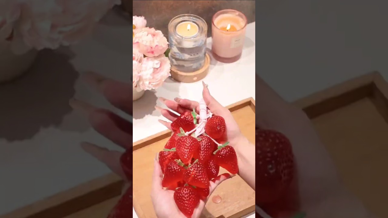 🍓Regular soap? Too basic. Mine looks like strawberries - but don&rsquo;t eat it #aesthetic #diy #diysoap