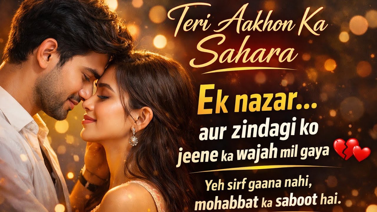 Teri Aakhon Ka Sahara | Romantic Hindi Love Song 2025| AI Male Female Duet | Official Music Video