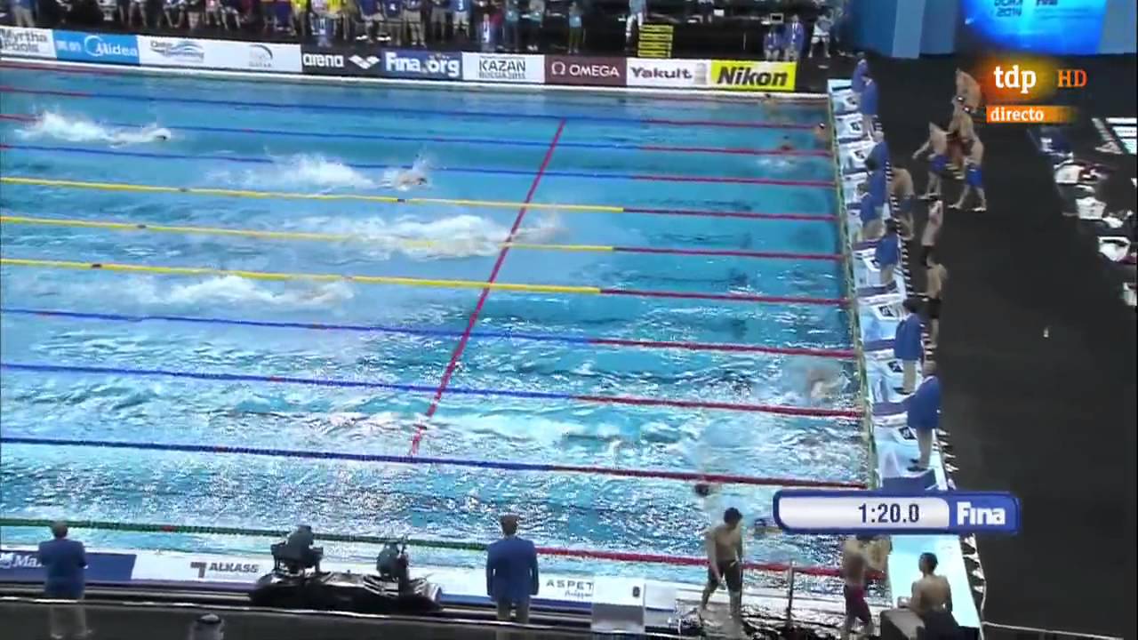 Men's 4x50m freestyle relay final 12th FINA World Swimming Championships (25m) Doha 2014