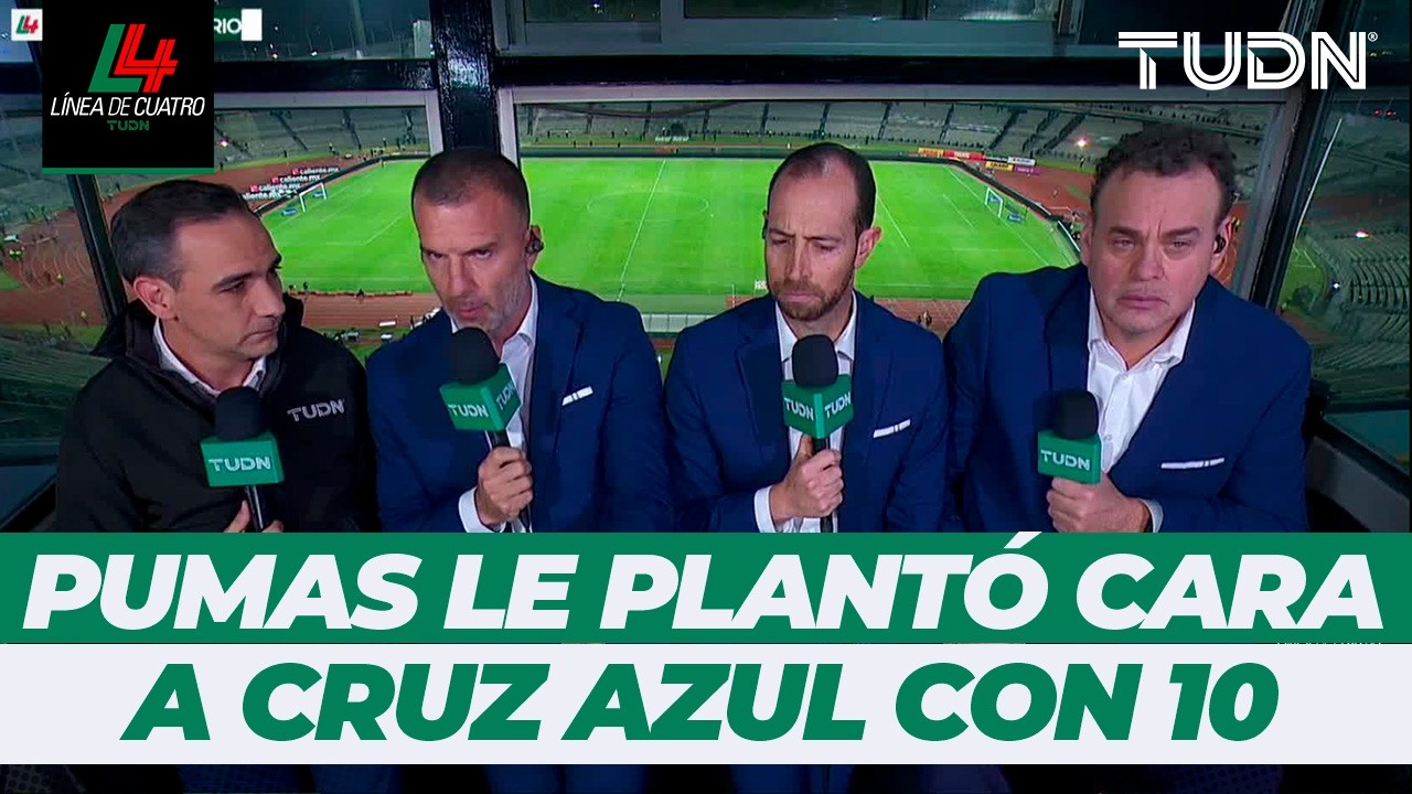 LÍNEA DE 4 | Cruz Azul dejó vivo a Pumas 😳 Épico empate en Ciudad Universitaria | TUDN