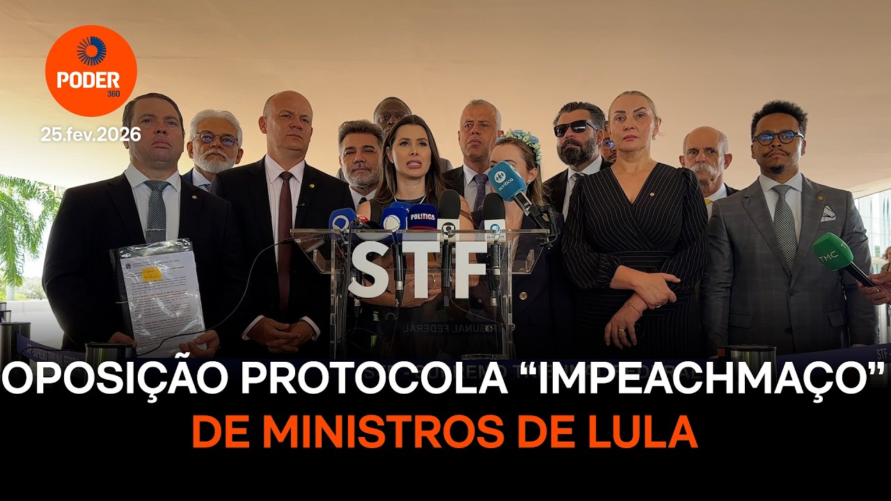 Oposição protocola “impeachmaço” de ministros de Lula