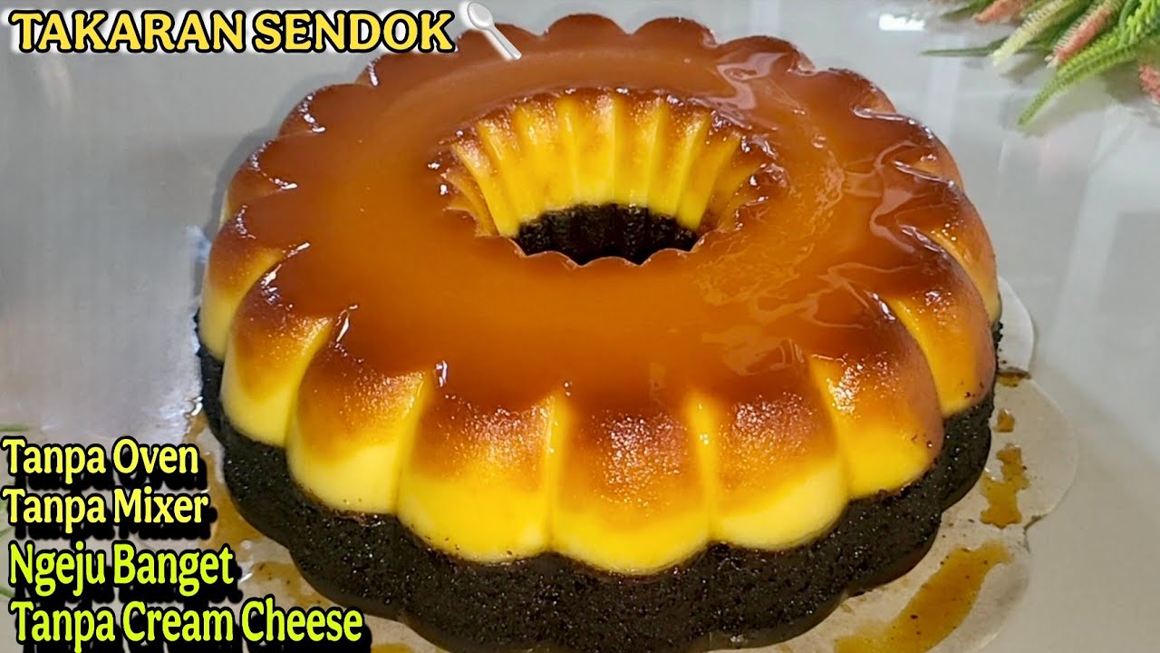 TANPA OVEN TANPA MIXER BROWNIES KETAN HITAM KEJU KARAMEL VIRAL TAKARAN SENDOK TANPA CREAM CHEESE