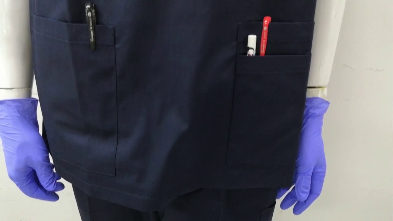 Fashion nurse uniform scrub top design for  scrub uniforms